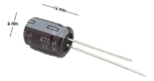 Set 5pz Capacitor Electrolitico 470uf 25v Genuinos Teapo