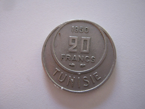 Túnez 20 Francos 1950