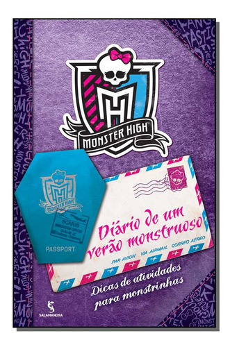 Libro Monster High Diario De Um Verao Monstruoso De Danescar