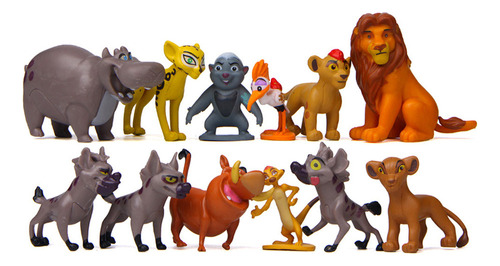 Figuras De Acción Del Rey León De La Guardia León, 12 Pcs