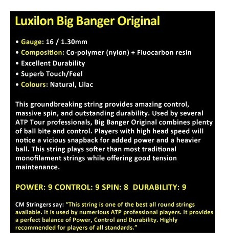 Luxilon Original 1,30 (rollo 200mts) /tennisheroshop