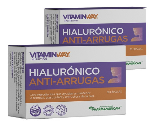 Promo 2x1 Hialurónico Anti-arrugas Vitamin Way X 30 Cápsulas