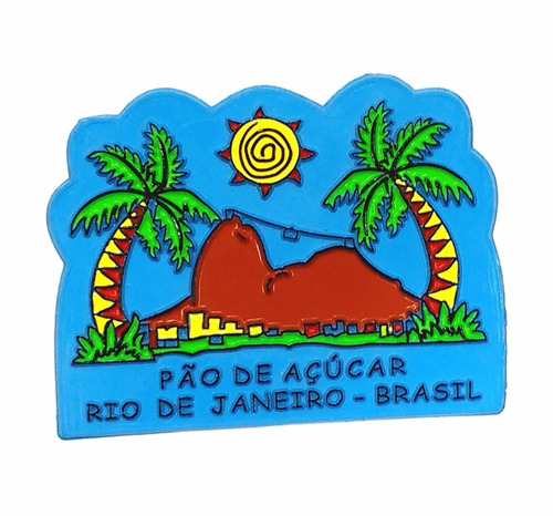 Imã De Geladeira Rio De Janeiro Souvenir Típico Do Brasil