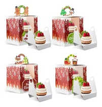 Comprar 24 Cajas Individuales Para Cupcakes De Navidad, Cajas De Cup