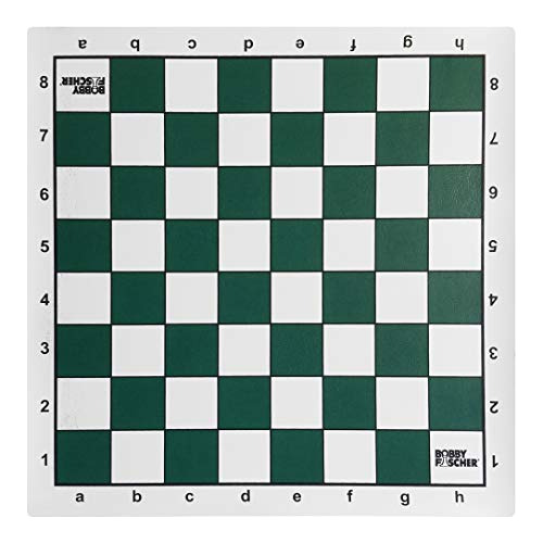 Bobby Fischer Tournament Roll Up Chess Board - Vinyl With Gr