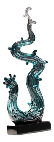 Estatua De Dragón, Escultura Animal, Estatuilla De Azul