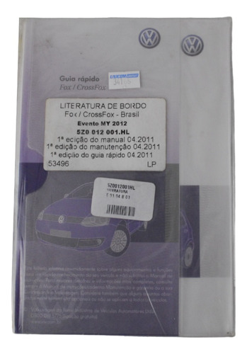 Manual Instruções - Fox 2004/2011, Original Volkswagen