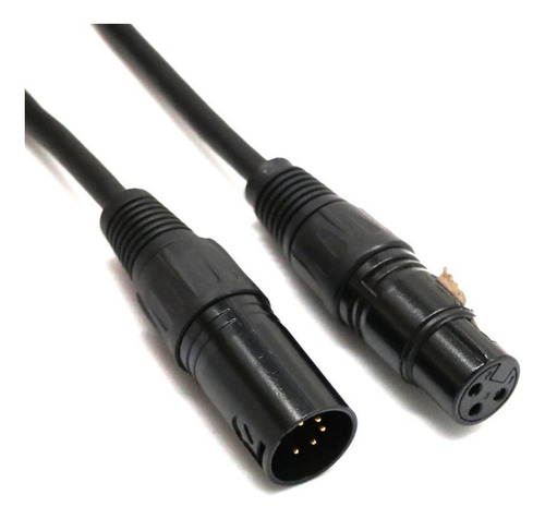 5 Pines Macho A Hembra Xlr Conector Cable Adaptador
