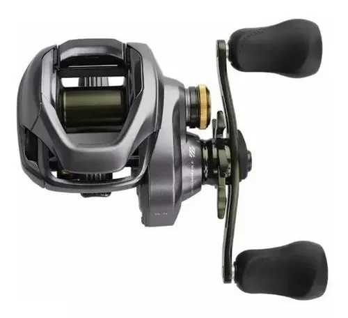 Carrete de pesca Shimano Curated Dc Xg Drag de perfil bajo, 5 kg, color  plateado, lado de la manivela derecha