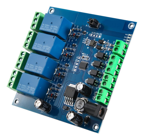 Módulo De Relé Modbus Rtu De 4 Vías, 7-24v, Interruptor De M
