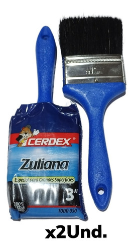 Brocha Cerdex Zuliana Azul 3 Pulgadas