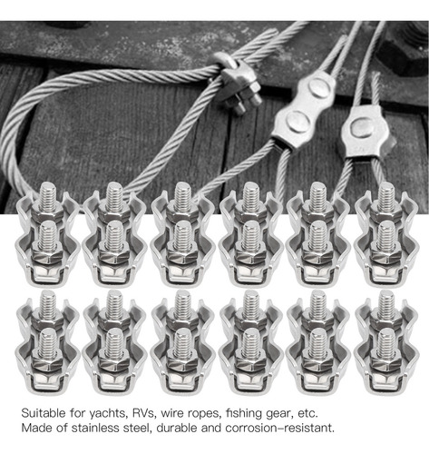Abrazaderas De Acero Inoxidable Con Clip De Alambre Dúplex M