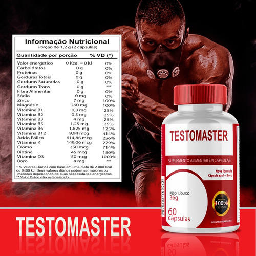 Imagem 6 de 6 de 2x Testomaster Maca 120 Capsulas Original
