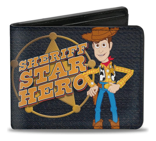 Cartera Plegable Con Hebilla Para Hombre Toy Story, 4.0 X