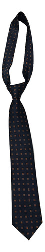 Corbata Azul Con Líneas Anaranjadas Montesco (Usado)