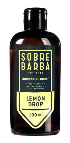 Shampoo De Barba Lemon Drop - Viagem -  Sobrebarba