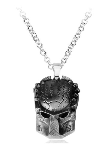 Collar De Película Alien Predator Avp Para Hombres 03silver