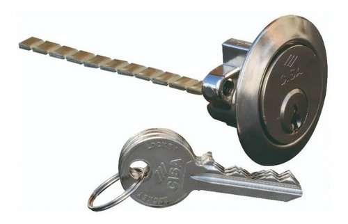 Imagen 2 de 8 de Cilindro Cisa Para Carros 60mm Con 2 Llaves