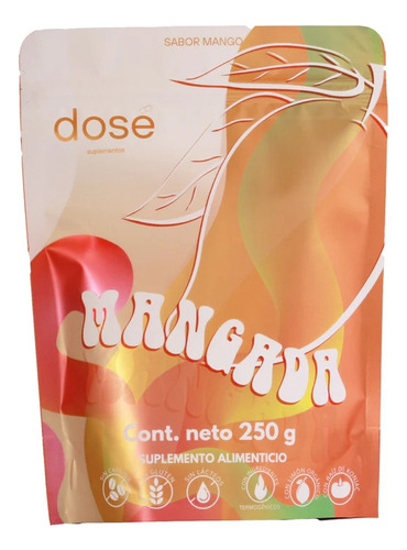 Dose Mangada Suplemento Alimenticio Linea Collage 250g Sabor Mango