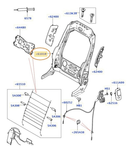 Quadro - Banco Dianteiro Evoque 2012