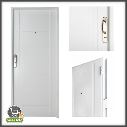 Imagen 4 de 10 de Puerta De Frente De Casa Inyectada Con Manijon De Aluminio