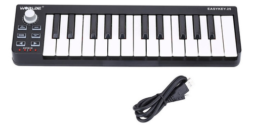 Kh World Easykey.25 Teclado Portátil Mini Usb Midi De 25 Tec