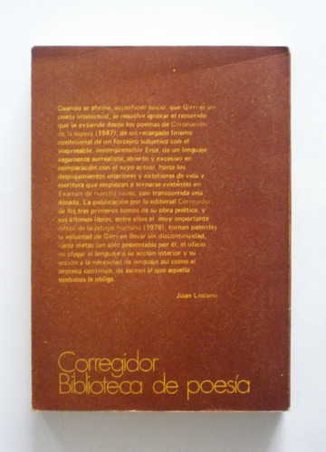 Alberto Girri - Obra Poetica Iv (Usado)