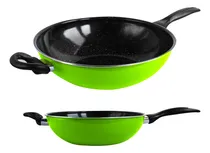 Comprar Wok 29cm Cocina Sartén Hogar 2,3mm Grosor Teflón Aluminio
