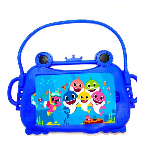 Capa Para Infantil Tablet Para Galaxy Tab 7 E 8 Polegadas Cor Azul