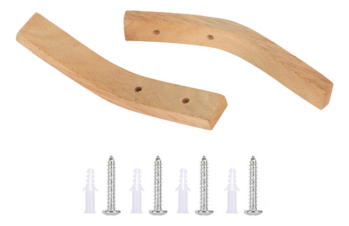 Ganchos De Madera, 2 Ganchos Para Montar En La Pared, Abrigo