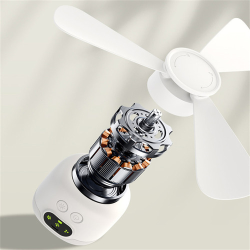 W 9003, Con Luz De Ventilador Recargable Inalámbrica, Para A