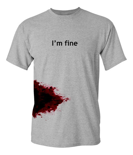 Película Sarcástica Gráfica: I'm Fine Halloween Zombie Shise