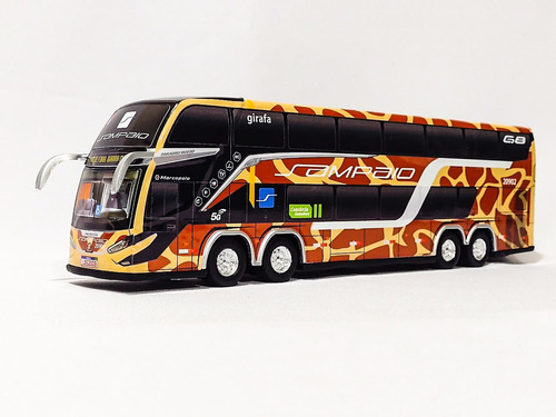 Miniatura Ônibus Sampaio Girafa Lançamento G8 Dd 4 Eixos Bra