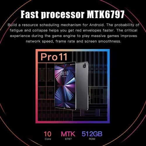 Tableta Inteligente Android 11pro 12+512 Gb De 10 Pulgadas