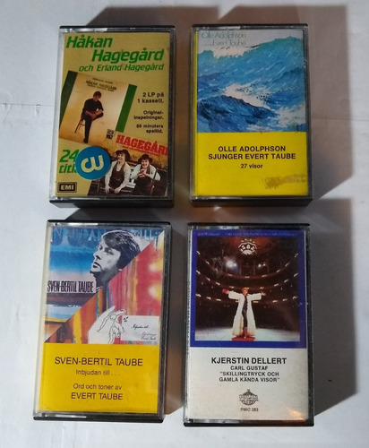 Lote De Cassettes Importados De Suecia Sven-bertil Taube !!!