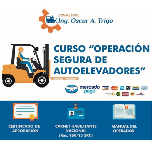 Imagen 1 de 9 de Curso De Autoelevadores Con Carnet Habilitante Clarkista