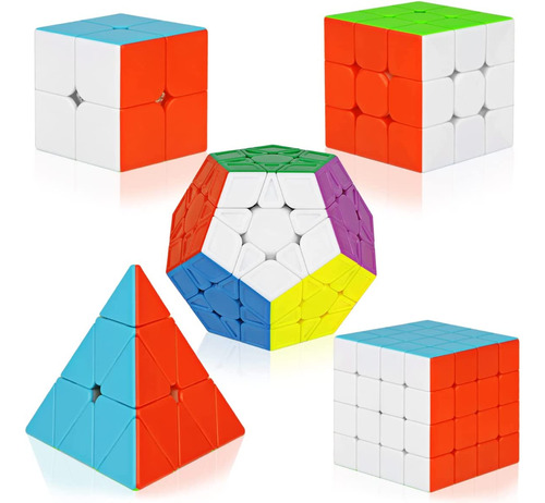 Speed Cube Set Cube Bundle 5 Pack  2x2x2 Pyramid 3x3x3 ...