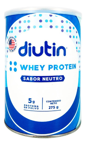 Diutin Whey Protein 5gr Proteína En Polvo Americano 275 G