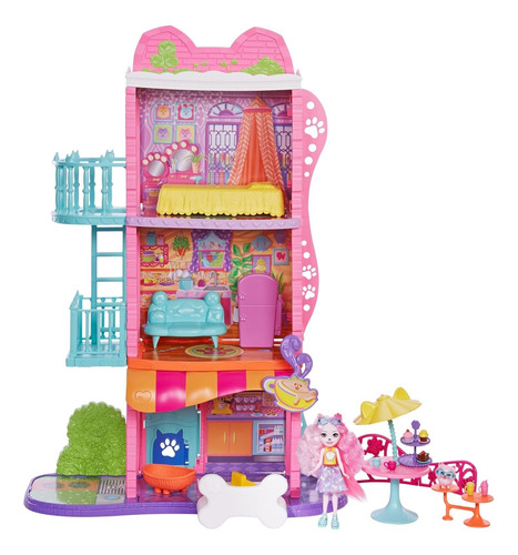 Enchantimals City Tails Set De Juego Casa Y Cafeteria Mattel