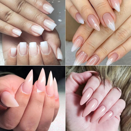 Molde Tips Para Uñas Polygel Acrilico Extension 100pz