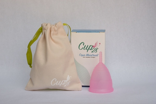 Copa Menstrual Cup 28 + Bolsa De Tela Organica Para Viajes