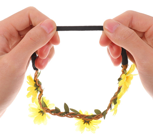 Diademas Ajustables Con Forma De Guirnalda De Margaritas Par