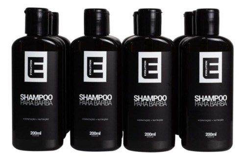 O Kit 12 Unidades Shampoo Para Barba Evolution Barber 200ml