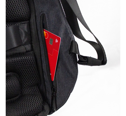 Mochila Antirrobo Skypeak Negra Para Laptop 15 Funda Lluvia Color Negro Diseño de la tela Poliéster