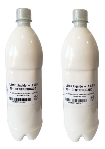Imagem 1 de 12 de Látex Liquido Para Mascaras E Proteses 2 Litros Frete Grátis