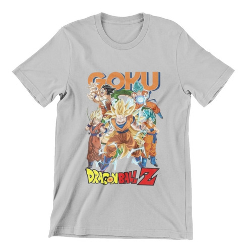 Polera Unisex Dragon Ball Goku Manga Anime Algodon Estampado