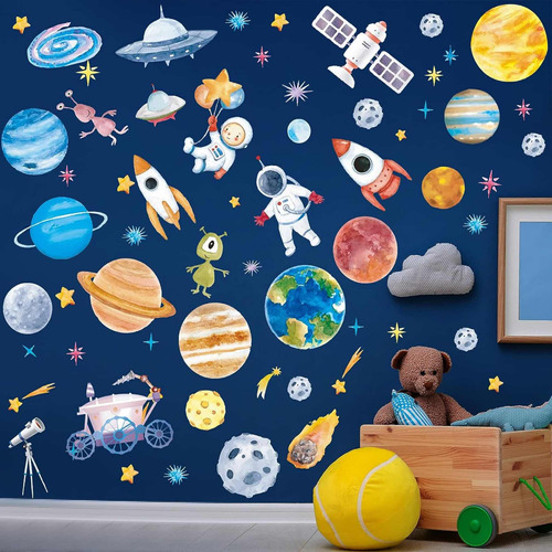 Calcomanías Diseño Espacial Para Dormitorio Niños