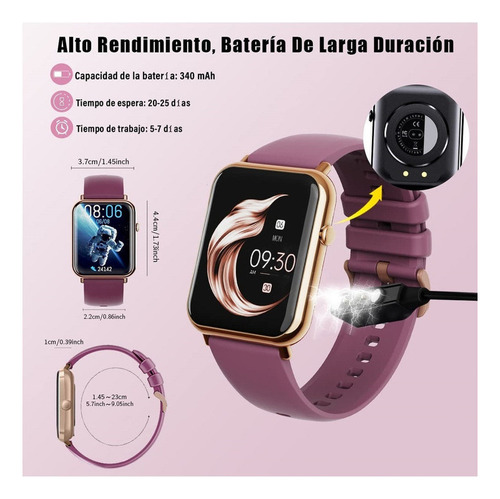 Nuevo Reloj Deportivo Inteligente Impermeable For Mujer