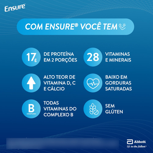Ensure Em Pó Sabor Morango 850g Morango