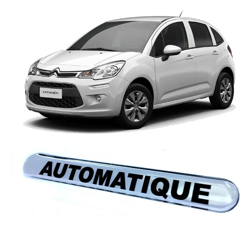 Emblema Adesivo Automatic Citroen C3 C4 Todos Resinado Fgc